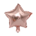 Rose gold star-shaped foil balloon with metallic finish for wedding and party decor - 10 Inch Rose Gold Star