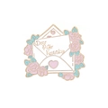 Emaille-Pin in Umschlagform mit rosa Rosen und Dear Peter Kavinsky Gravur in Gold - Liebesbrief Umschlag (C1689-1)