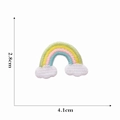 Écusson brodé nuage arc-en-ciel pour vêtements d'enfants, taille 4,1 cm x 2,8 cm - 9#-Écusson Brodé Arc-en-ciel