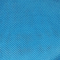 Blue linen mesh fascinator headband with intricate woven texture for elegant women's parties - Aqua