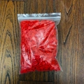 Bulk pack of red plastic knitting stitch markers in a transparent self-sealing bag - Red