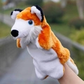 Marionnette à main renard en peluche orange et blanc pour contes et jeux de rôle - Renard Brun