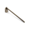 Polished brass candle snuffer tool with long metal handle for candle extinguishing - Antique Bronze