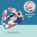 Infant head protection safety cap with American flag stars and stripes breathable mesh - Stars Stripes Breathable