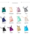 Twelve colorful satin storage pouches for sleep masks with smooth silk texture and drawstrings - Multicolor Cloth Bag