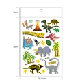 Tatuaggi temporanei dinosauro per bambini con lamina d'oro, formato 15x10,8cm - Stampa a Caldo Oro Dinosauro (WE-012)