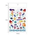 Tatouages temporaires sirène pour enfants avec motifs marins et détails scintillants - Sirène Laser (WE-003)