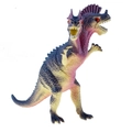 Modellino di drago a due teste dinosauro con scaglie viola e pancia gialla per bambini - Drago a due teste viola