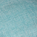 Detailed weave of turquoise linen mesh headpiece for elegant party hair accessories - Lake Blue