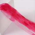 Bright pink heart string curtain with fine synthetic fiber weave texture for home decor - 1m Width * 2m Height / Rose Red