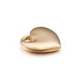 Colgante de corazón de acero inoxidable dorado para creación de joyas de bricolaje - 15mm / Dorado