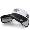 Schwarz-weiße Sonnenblende mit ausziehbaren Seitenschilden und Silver Spoon Logo-Detail - Verstellbar / Schwarz Weiß