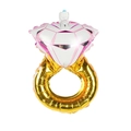 Pink and gold diamond ring balloon made of aluminum foil for wedding decor - Mini Pink Diamond Ring (43x26cm)