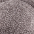 Close-up of grey linen-blend fabric texture showing the woven structure of hair accessories - Dark Gray
