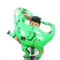 Large green Tyrannosaurus Rex foil balloon for Jurassic themed birthday party decor - Large CY Green T-Rex