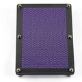 3D Pin Art toy featuring purple plastic pins in a black frame with clear base - Purple