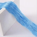 Blue heart pattern decorative thread curtain in vibrant blue for room partitioning - 1m Width * 2m Height / Blue
