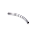 Polished silver stainless steel curved tube spacer bead for handmade jewelry DIY projects - Silver Curved Tube Style(KLJ244-Z)
