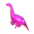 Purple and yellow long-neck dinosaur foil balloon for kids birthday party decoration - Large Rose Red Long-Neck Dinosaur
