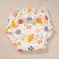 Pantalón de aprendizaje transpirable para bebé con estampado de dulces y elástico - Paleta