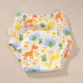 Pantalón de entrenamiento transpirable de algodón con dibujos de animales en blanco - Jirafa