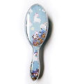 Cute unicorn hair brush with blue flowing sequins and sparkling glitter liquid design - Pony Glitter Brush
