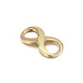 Símbolo de infinito dorado en acero inoxidable para creación de joyas y manualidades DIY - Pequeño / Dorado