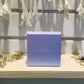 Elegant gradient purple jewelry gift box with A Special Gift text and geometric patterns - 7.5*7.5*3.5CM / Pink Blue Gradient Necklace Box