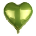 Glossy green heart-shaped foil balloon for wedding party and birthday decoration - Fruit Green