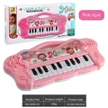 Pink electronic keyboard toy with 22 keys for kids music early education and learning - Model 1019-15 / Pink