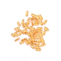 Amber yellow translucent TILA beads with double-hole rectangular design for DIY crafts - 5x1.2x1.9mm / Amber (Small)