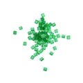 Translucent emerald green Tila beads for DIY jewelry making and handmade crafts - Transparent Green (Large)