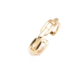 Minimalistischer verstellbarer Gliederkettenring in Gold mit geometrischem Zirkonia Design - Klassischer Panzerketten-Stil (CR0086)