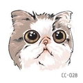 Cute cartoon exotic shorthair cat temporary tattoo sticker for kids skin decoration - Exotic Shorthair Cat Illustration (CC-028)
