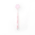 Pink sakura star glitter glass stir stick for coffee and juice drinks on white background - Star Drill Sakura Short Single