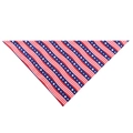 Flat lay detail of American flag style pet bandana with star and stripe patterns - Small Stripes Stars 2