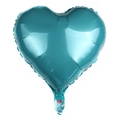 18-inch heart-shaped turquoise foil balloon with metallic finish for party decoration - Tiffany Blue A
