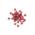 Translucent reddish brown rectangular Tila beads for DIY jewelry making and crafts - Reddish Brown (Large)