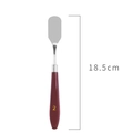 Stainless steel palette knife number 2 with a 18.5cm wood handle for oil painting - No. 2 Plastic Handle Palette Knife