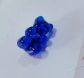 Blue resin gummy bear brooch pin for school bags, cute Japanese style candy color badge - Sapphire Blue