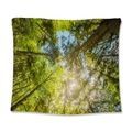 Nature wall tapestry with green forest canopy design made of polyester fabric - Emerald Tree Canopy / 73X95CM (Cross-border Brushed)