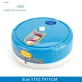 Robot aspirapolvere giocattolo elettrico blu e bianco per bambini con cartoni animati - Spazzatrice Blu
