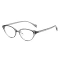 Montatura occhiali TR90 grigio trasparente cat-eye con filtro luce blu per le donne - Grigio Trasparente