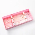 Set di agitatori in vetro rosa con glitter in confezione regalo a tema sakura - Set Sakura con Diamante a Stella