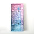 Pink and blue mermaid tail glass stirrers set in a decorative themed gift box - Mermaid Style (Pink Purple + Blue)