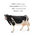 Figura detallada de vaca Holstein en blanco y negro para el aprendizaje de los niños - Vaca Holstein (PL127-187)