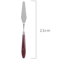Size 5 stainless steel palette knife with wooden handle for oil painting 23cm long - No. 5 Plastic Handle Palette Knife