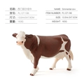 Realistic Simmental cow toy model figurine in brown and white finish 13.5cm - Simmental Cow (PL127-186)