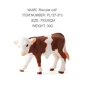 Figura realista de ternero manchado en plástico, modelo animal pequeño 7x3x5cm - Ternero Macular (PL127-313)