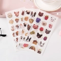 Cute pastel aesthetic journal stickers set in fan-shaped layout on pink tray - 9. Cute Pets at Home